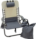 Rio Gear 4-Position Lace-up Suspension Backpack Camping Chair with Removable Backpack Bag