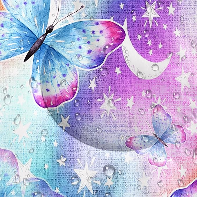 QOOMO Colorful Butterfly Printed Camping Sleeping Bags3 Season Warm &amp Cool WeatherLightweightWaterproof Sleeping Bags for Adults &amp KidsTravelingand OutdoorsCamping Gear Equipment31x90in