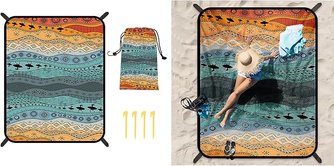 Foldable Outdoor Picnics Blanket Easy to Carry Beach Blanket Large Spacious Mattress Elegant Camping Pad for Relaxation Pad for Camping