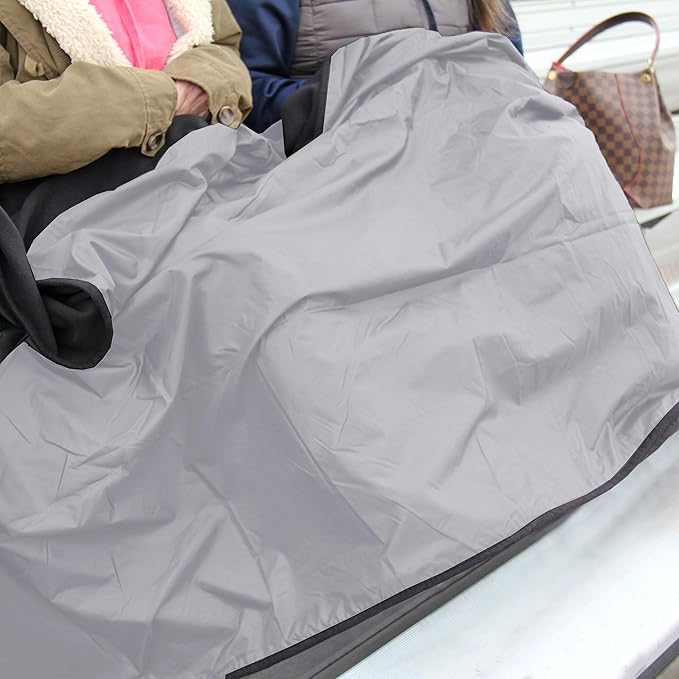 Threadart Outdoor Rainproof &amp Windproof Thick Stadium Blanket | for Camping Picnic Sports Festivals Football Baseball Concerts Parks Beach 55 x 79