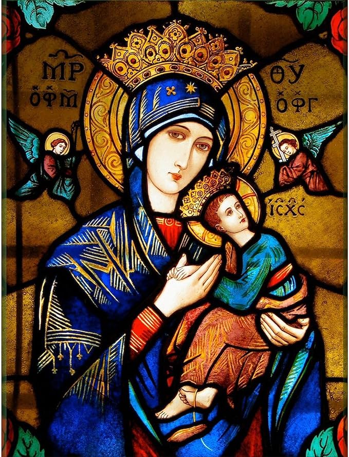 CafePress Our Lady of Perpetual Help 50 x 60 Water-Resistant Outdoor Blanket