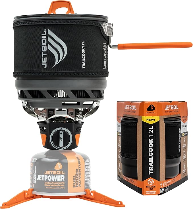 Jetboil TrailCook 1.2L Camping and Backpacking Stove Cooking System with Adjustable Heat Control New for 2026