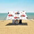 Pattern Rugby Tile Pattern Camping Sun Shelter Beach Tent Portable Beach Sun Shade Outdoor Canopy for Camping Trips Fishing Picnic