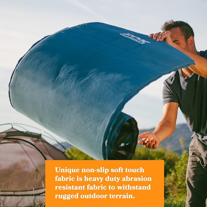 Fox Outfitters Comfort Series Self Inflating Camp Pad - Perfect Foam Sleeping Pads for Camping Backpacking Hiking Hammocks Tents (Regular)