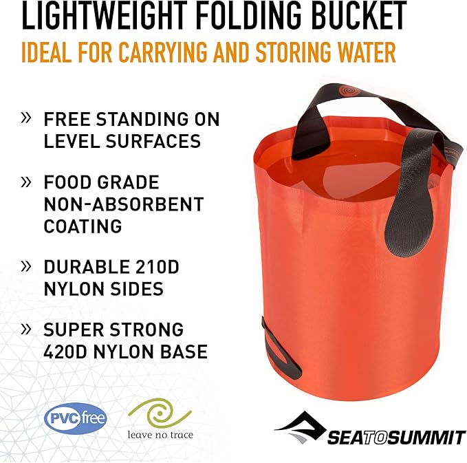 Sea to Summit Folding Bucket Collapsible Camp Kitchen Bucket