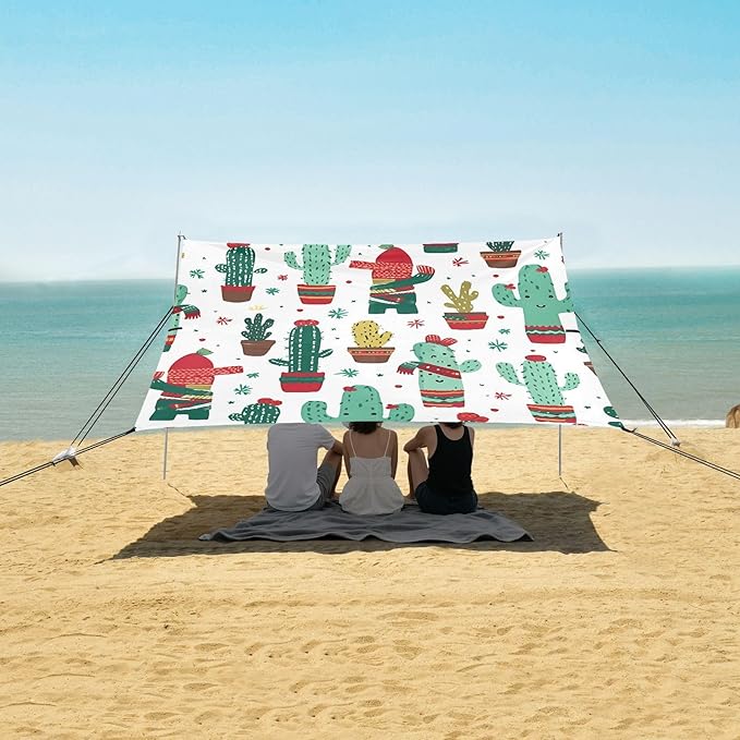 Christmas Cactus FlowerCamping Sun Shelters 9.2 x 10.5 FT Beach Canopy Tent Sun Shade with Carrying Bag for Camping Trips Fishing Backyard Fun or Picnics 21341179