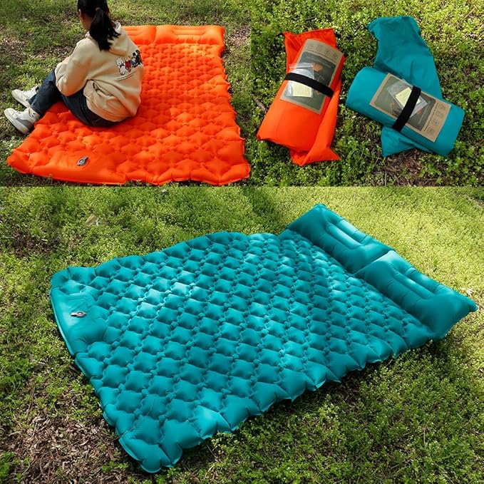 icepac Sleeping Pad Ultralight Inflatable Sleeping Pad for CampingBuilt-in Pump Ultimate for Camping HikingLightweight Inflatable Sleeping pad