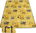 Outdoor Picnic BlanketPortable Sandproof Waterproof Picnic MatTruck Excavator Tractor Printed Camping Beach Mat for Sand and Wet Grass Hiking (Excavator S)