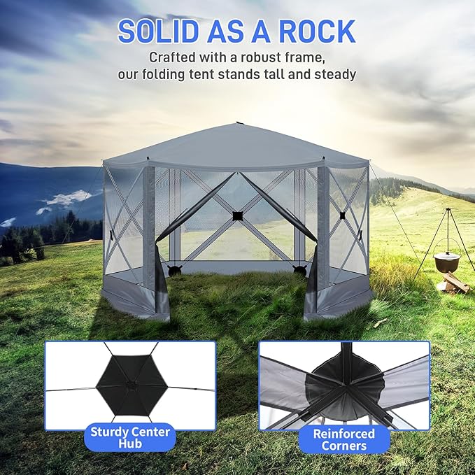 12' x 12' Outdoor pop-up Camping Canopy