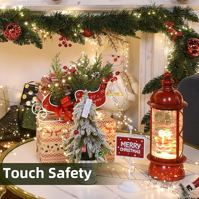 Fairy Lights Plug in 65Ft 1000LED Warm Christmas Wreath Twinkle Lights with Timer Remote Waterproof Firecracker Firefly Cluster String Light for Bedroom Graland Party Tree Decor Black Wire