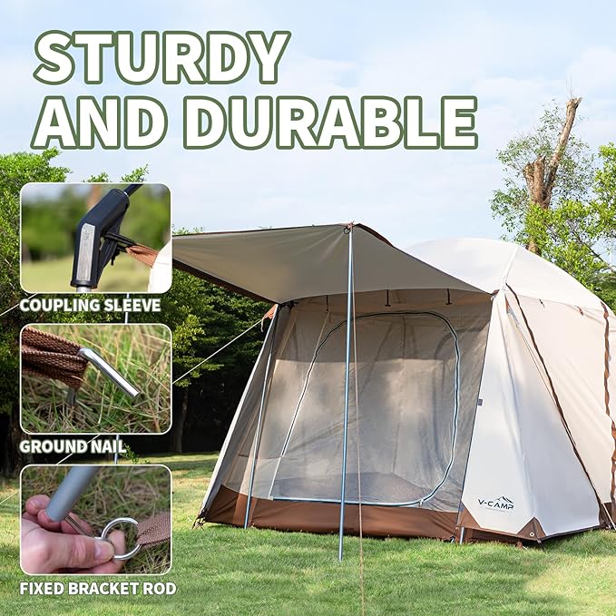 Tents for Camping 4 Person Tents Waterproof Easy Setup Double Layer Family Camping Tent