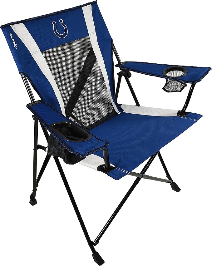 Kijaro Sports Fan Folding Chair 26 L x 35.5 W x 37 H Indianapolis Colts