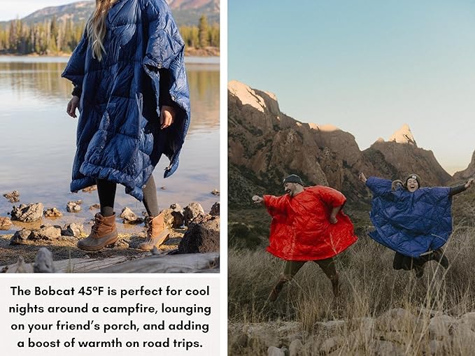KAMMOK Bobcat 45°F - Down Trail Quilt Water Resistant Durable Compact and Packable Indoor/Outdoor Camp Blanket (84 in × 54 in)