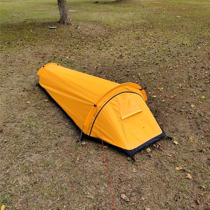 Single Person Bivy Tent 1 Man Tent for Camping Hiking Backpacking Outdoor Survival Gear - Easy Set Up