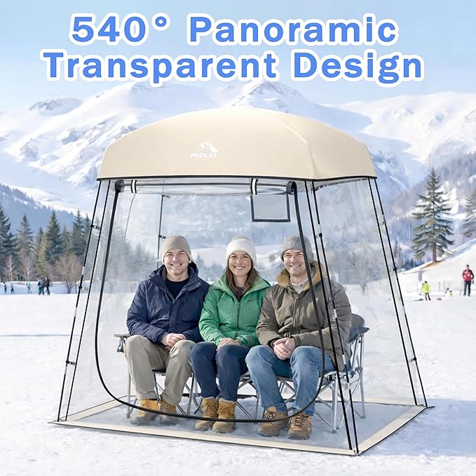 Sports TentWaterproof Sport Tents Shelter Fits 2-4 Persons Portable Clear Bubble Tent for Sports WatchingCamping and Outdoor Activities
