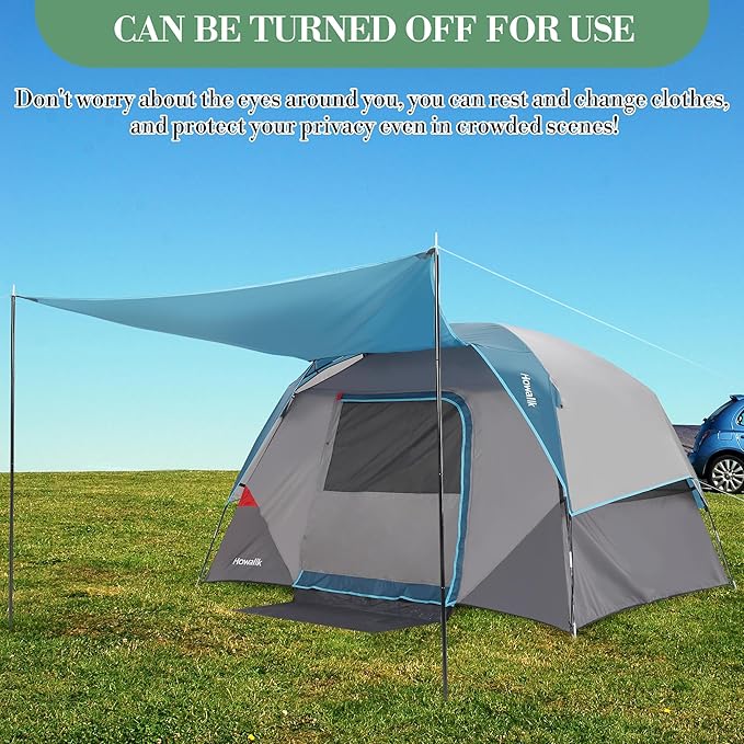 Camping Tent Family Tent for Camping Easy Set Up Tents 4-6 PersonWaterproofSpacious Lightweight Portable for Family Outdoor AdventuresTraveling
