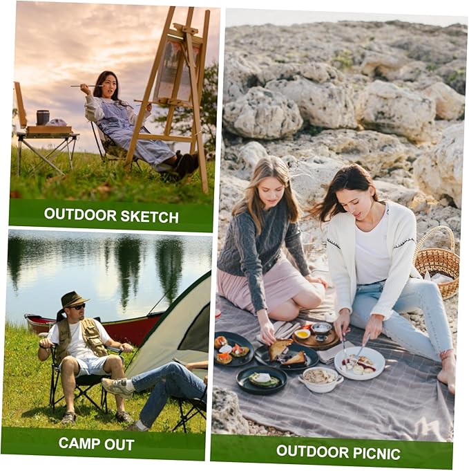 TOYANDONA Comfortable Multi-use Folding Chair Storage Bag Portable Outdoor Stool for Fishing Camping and Beach Activities Compact and Space-Saving Design