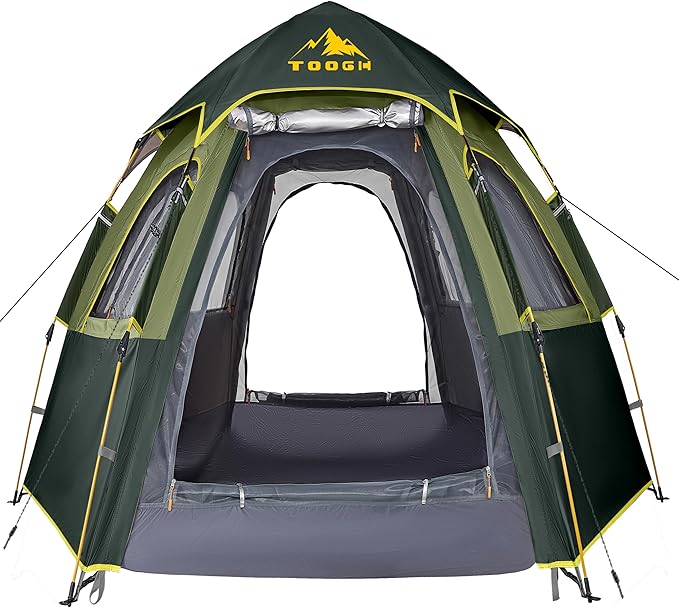 Camping Tent with Instant Setup 2/3 Person Weatherproof Easy Quick Set Up in 60 Seconds with Rainfly Backpack Tent for Family Camping &amp Hiking Upgraded VentilationCenter Height 66-inch