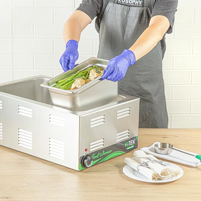 Restaurantware-Kitchen Tek 1/3 Size Steam Table Pan 1 Anti-Jam Steam Pan - Lid Sold Separately 6â€ Deep 24 Gauge Stainless Steel Freezable For Catering Event And Party