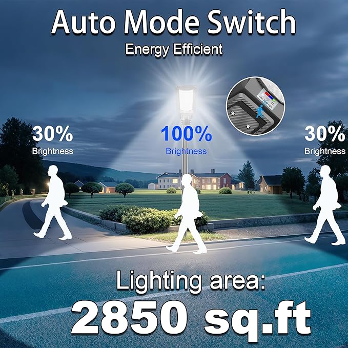 loyoele 3-Pack 9000W Solar Flood Lights Outdoor Wide Angle 4800000LM Commercial Parking Lot Light Solar Street Light Outdoor Security IP66 Lamp for Basketball Court Road Garden