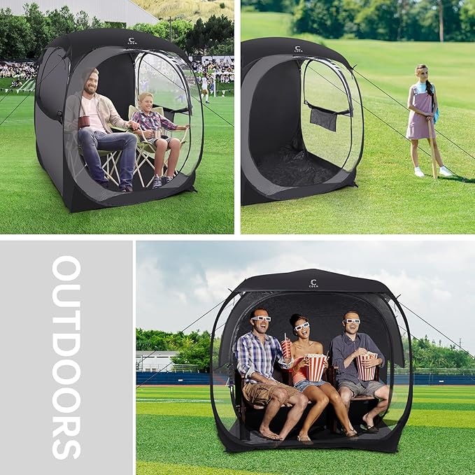 Nice C Sport Pop Up Bubble Tent - Instant Shelter With Rain Fly and Sealed Floor for Camping Sports Events