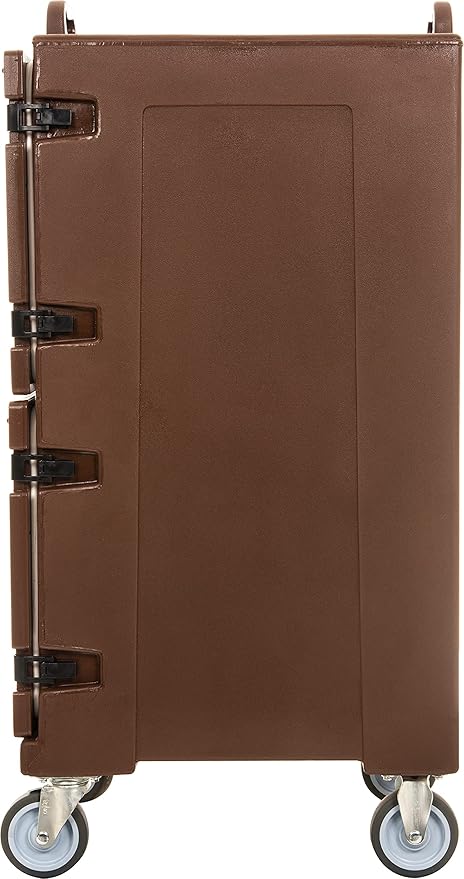 Carlisle FoodService Products Cateraide Insulated Front Loading Food Pan Carrier with Casters for Catering Events and Restaurants Plastic 10 Pans Brown