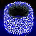 XURISEN Christmas Lights Outdoor 197FT 500 LED Green Wire String Lights 8 Modes with Timer Memory Waterproof Fairy Light Plug in for Xmas Tree Wedding Yard Party Holiday Decorations(Blue)