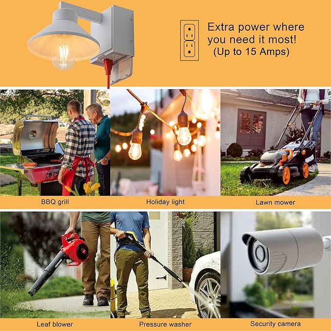 c cattleya Outdoor Wall Sconce with Outlet GFCI Matte White Waterproof Anti-Rust Aluminum Exterior Barn Lighting Wall Mount Front Porch Light with Outlet