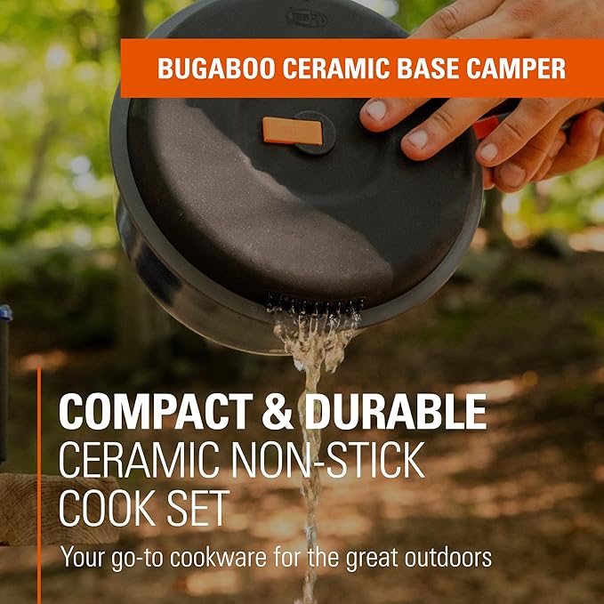 GSI Outdoors Bugaboo Base Camper High-Efficiency Cookset – Ceramic Non-Stick Coated