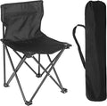 Folding Camp ChairsCollapsible Anti-Slip Padded Oxford Cloth Stool for Beach Hiking Fishing PicnicCarry Bag IncludedSmall