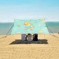 Simple Little Yellow Duck Camping Sun Shelter Beach Tent Portable Beach Sun Shade Outdoor Canopy for Camping Trips Fishing Picnic