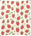 Camping Sun Shelters Cute Strawberry and Flowers Beach Canopy 126 * 110.2in