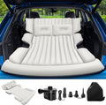 SUV Air Mattress with Air PumpThickened Camping Bed with 2 PillowsPortable Car Air MattressQuick Easy Set-UpInflatable Bed for CarDurability car Bed for SUV HomeTravelCamping(GreyBlue)