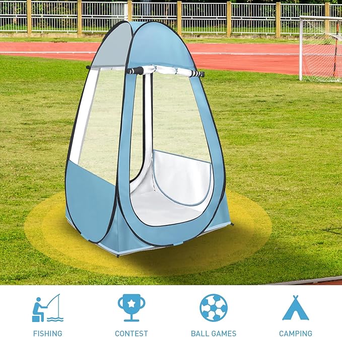 Pop Up Tent Clear Outdoor Tents Sports Fishing Rainproof and Windproof Beach Camping Lightweight and Sturdy Easy Set Up UPF 50+ Portable Folding 39 x 64