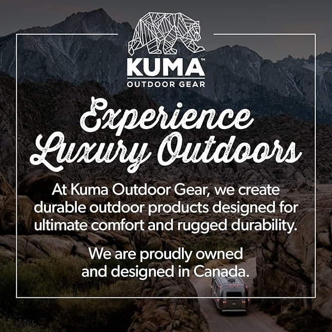 Kuma Outdoor Gear Off Grid Chair Ultimate Portable Luxury Rugged Outdoor Folding Chair for Camping Glamping Sports &amp Outdoor Adventures (Sierra/Black)