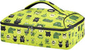 Casserole Carrier Green DinosaursInsulated Casserole Carrier for Hot or Cold Food Thermal Lunch Tote for Potluck Parties Picnic Beach Fits 9 x 13 Inches Baking Dish