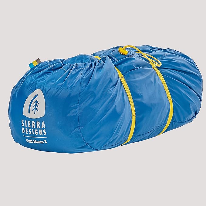Sierra Designs Full Moon – Lightweight Backpacking and Camping Tent Polyester Flysheet - 2 Door 2 Vestibule Design Included Burrito Bag for Easy Storage