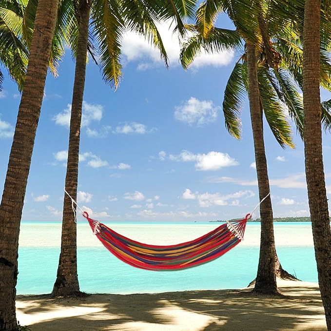 150kg Portable Camping Hammock Stand Outdoor Garden Beach Hammock Bug Net for Hiking