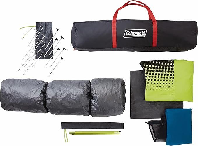 Coleman 4/6/8/10 Person Instant Camping Tent with 1-Minute Setup Large Family Tent with Pre-Attached Poles Air Vent &amp Carry Bag Sets Up in About 60 Seconds