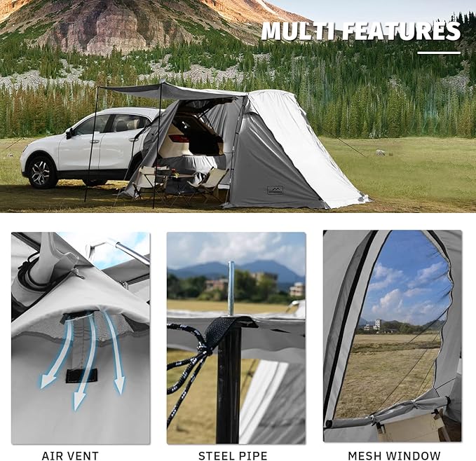 KAMPKEEPER SUV Car Tent Tailgate Shade Awning Tent for Camping Vehicle Camping Tents Outdoor Travel