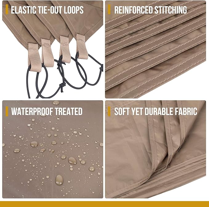 OneTigris Waterproof Tent Footprint 81 x 65