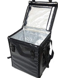 PK-66V: Insulated Food Delivery Backpack16 L x 12 W x 18 H Top LoadingTake Out Bag Thermal Delivery Bag Pizza Delivery Backpack Matte Waterproof Middle