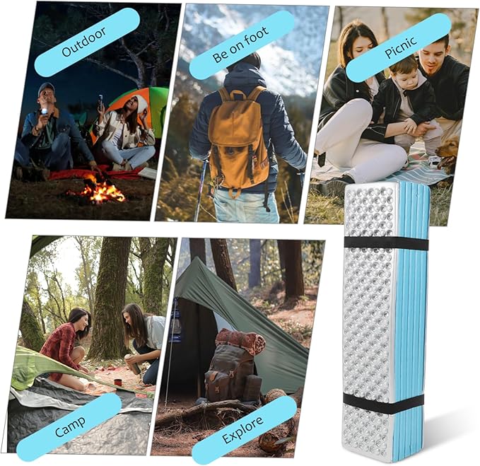 Insulated Moisture Pad Camping Gear Portable Sleeping Mat for Backpacking Thermal Camping Mattress