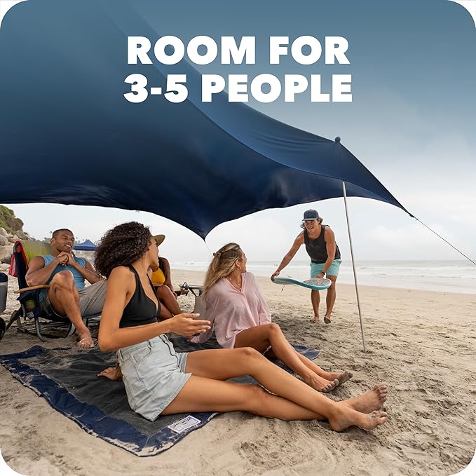 Sport-Brella Sol-Breeze Shelter UPF 50+ Sun and Rain Canopy for Camping Beach and Sports Events (10x10)
