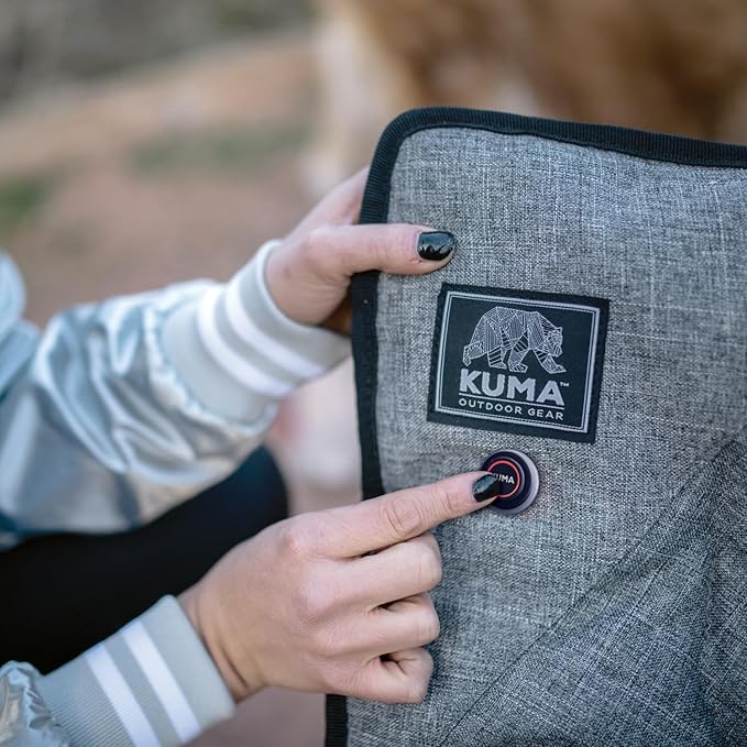 Kuma Outdoor Gear - Lazy Bear Heated Chair w/Power Bank (Sierra/Black)