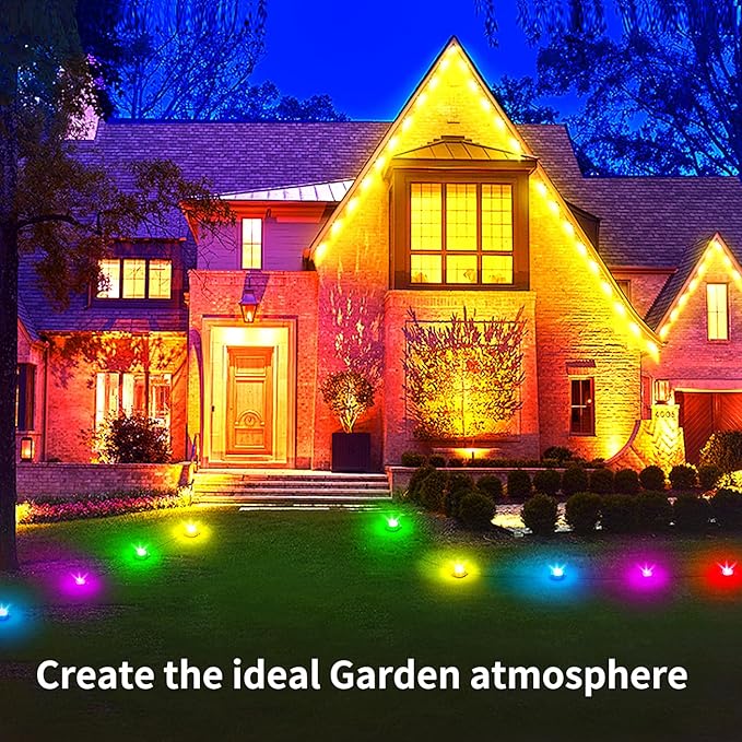 32.8FT Permanent Outdoor Light IP67 Waterproof LED Eaves Light App/Remote Control Christmas Lights Suitable for HousePatio Decor Garden Party Festival Decoration