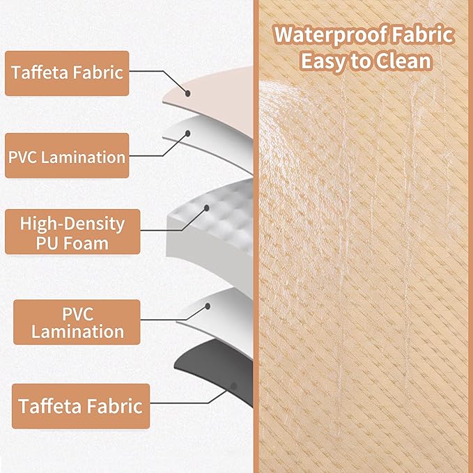 Self-Inflating Camping Mat - 1.2/2 Thick Portable Air Mattress with Pillow for Outdoor Hiking &amp Travel (Offwhite 1.2 for Two)