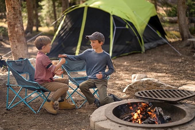 Coleman Carlsbad Dark Room Tent with Screened Porch 4/6 Person Tent Blocks 90% of Sunlight to Keep Inside Cool Weatherproof Shelter with Easy Setup Made of PFAS-Free Materials