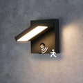 Motion Sensor Ourdoor Wall Sconce Light LED Exterior Light Fixture Black Modern Front Porch Light Wall Mount Lamp IP54 Waterproof for House Garden Garage Patio3000K 650LM