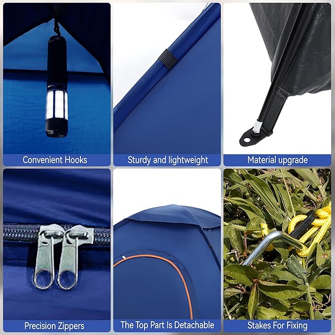 1/2/3/4 Person Tents Waterproof&ampWindproof Family Tents Camping-TentLightweight Portable Pop Up Tent for CampingHikingMountaineering or Beach Easy to Set Up Adventures Carry Bag